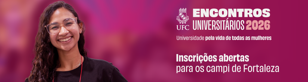 Banner horizontal sobre os Encontros Universitários em Fortaleza