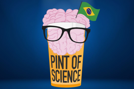 "Imagem: logomarca do evento Pint of Science"
