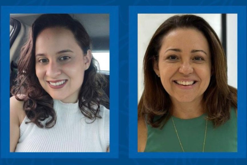 Fotos de Jamylle Lucas Diniz (à esquerda) e Janaína Fonseca Victor Coutinho (à direita)