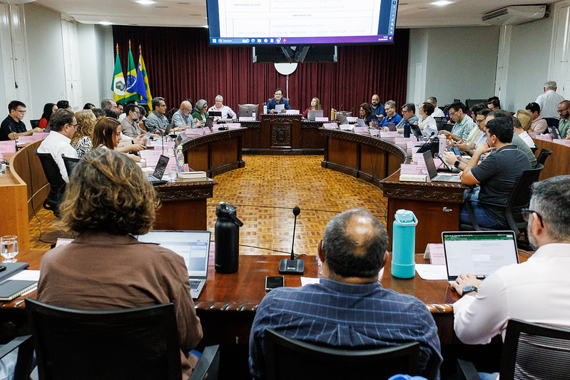 Pessoas na reuni&atilde;o do Consuni