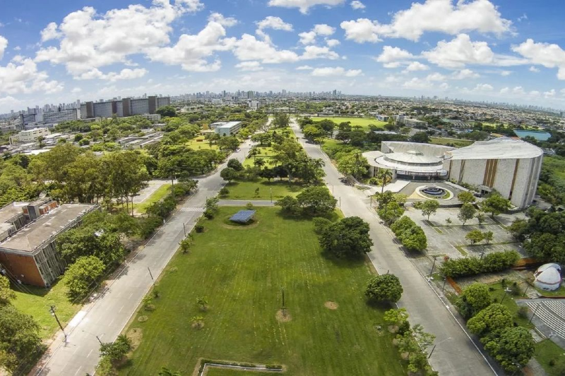 Vista aéra do Campus Recife da Universidade Federal de Pernambuco (UFPE) (Foto: Divulgação/UFPE)