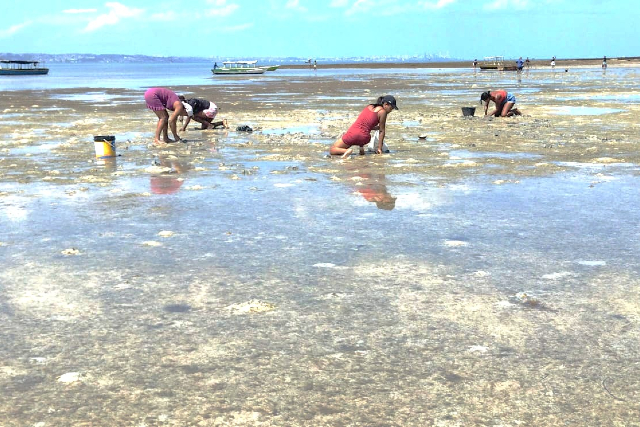 Pescadores em praia do litoral cearense